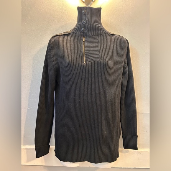 Zara Men's Charcoal Turtleneck Sweater - Picture 1 of 10